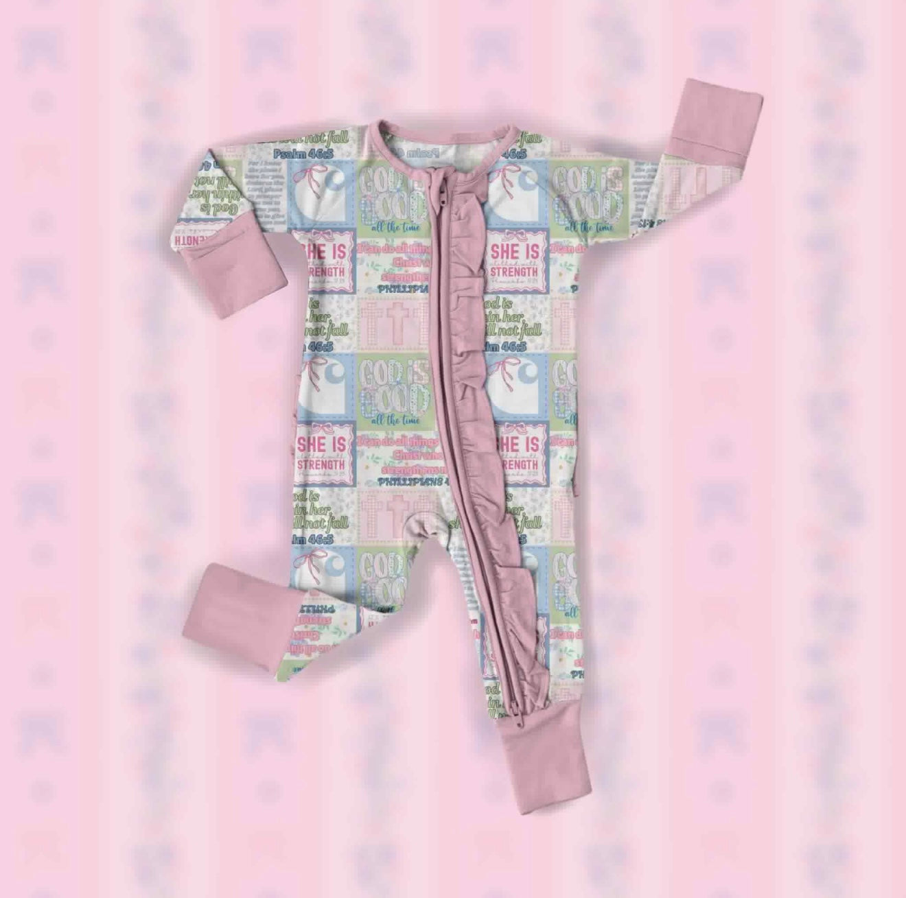 Pretty in prayer zippy